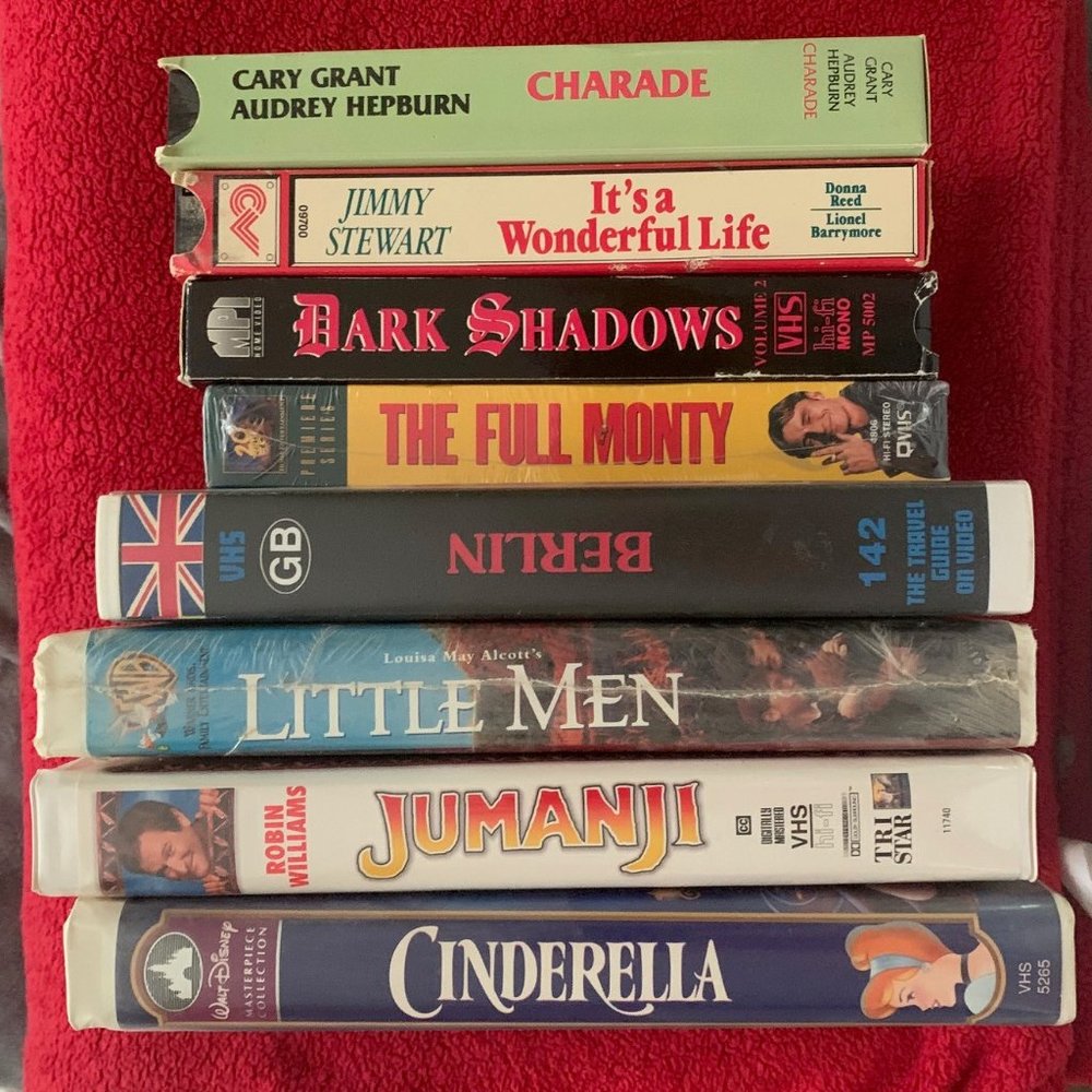 Random Lot of 8 VHS Videotapes, some in original shrink wrap